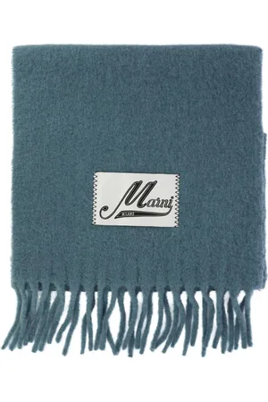 Marni Logo-appliqué alpaca-blend scarf