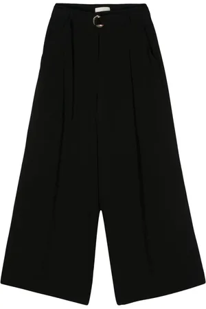 ULLA JOHNSON Belted crepe palazzo pants