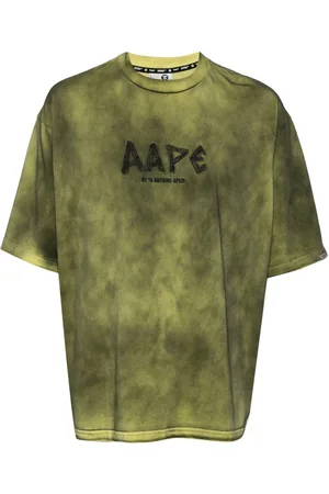 A Bathing Ape Logo-embroidered cotton T-shirt