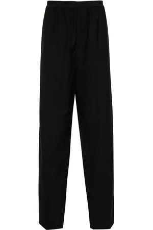Balenciaga Logo-waistband loose-cut trousers