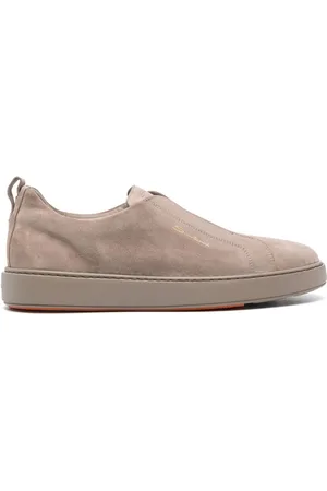 santoni Slip-on suede sneakers