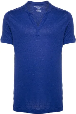 Majestic Mélange V-neck T-shirt