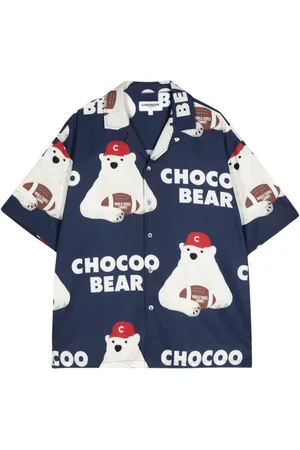 Chocoolate Bear-print shirt