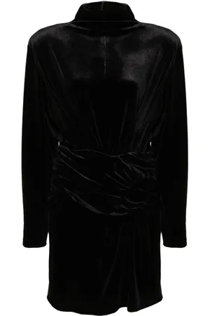 Ilkyaz Ozel Gathered velvet minidress