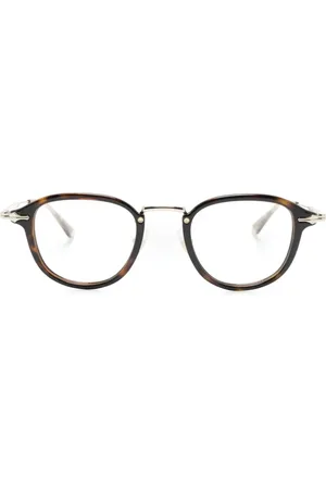 Montblanc Tortoiseshell-effect round glasses