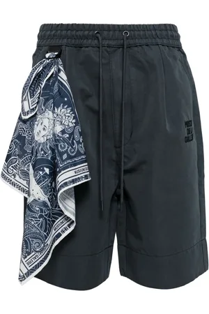 Musium Div. Scarf-detail track shorts