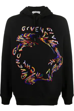 Givenchy Beaded-logo cotton hoodie