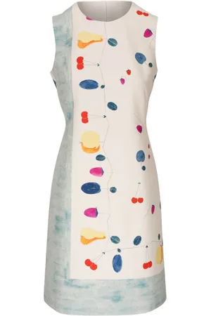 AKRIS Fruit-print midi dress