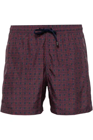 CANALI Houndstooth swim shorts