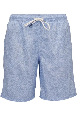 FEDELI Floral-print drawstring swim shorts