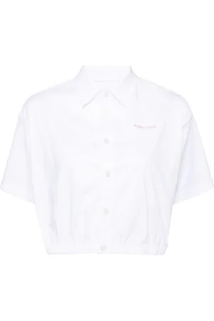 Chocoolate Cropped cotton blend shirt