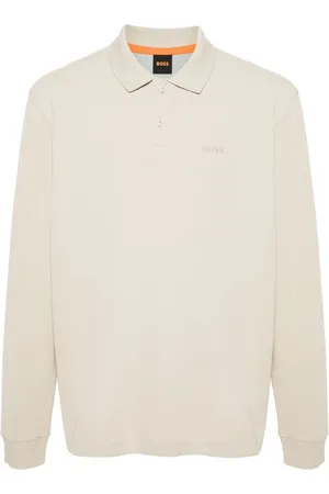 HUGO BOSS Logo-embroidered waffle-knit jumper