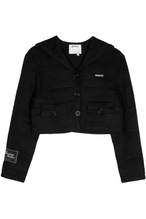 Musium Div. Logo-appliqué button-up jacket