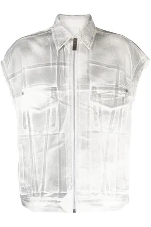 Givenchy 4G graffiti-print denim vest