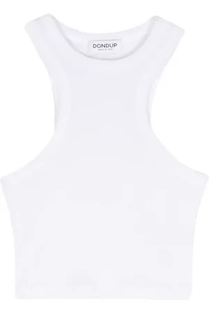 Dondup Fine-ribbed cropped tank top