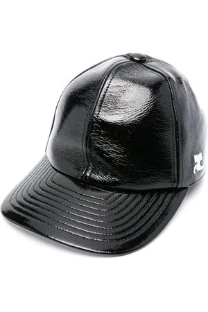 Courrèges Logo-embroidered patent cap