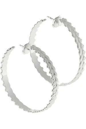 Christofle Babylone sterling- hoop earrings