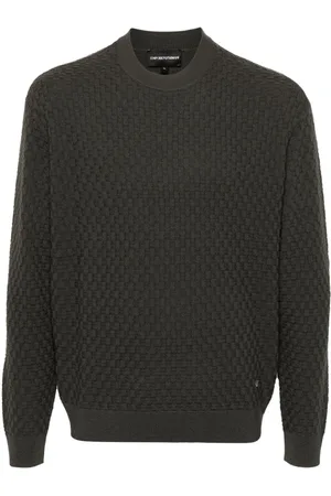 Emporio Armani Interwoven virgin wool jumper