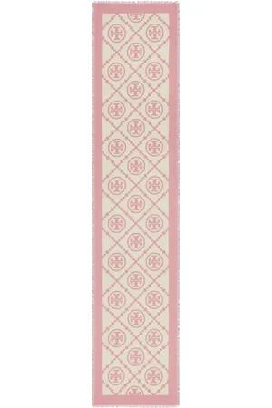 Tory Burch Oblong double T-print scarf