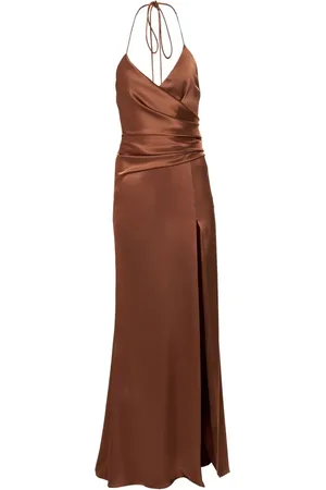 Carolina Herrera Halterneck satin gown