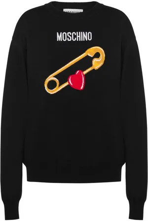 Moschino Intarsia-knit virgin wool jumper