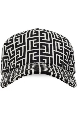 Balmain Monogram-print virgin-wool baseball cap