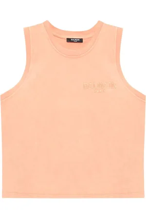 Balmain Logo-embroidered cotton vest