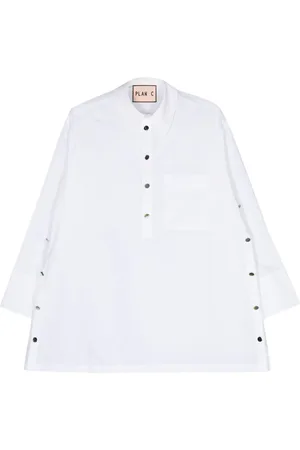 Plan C Long-sleeve poplin shirt