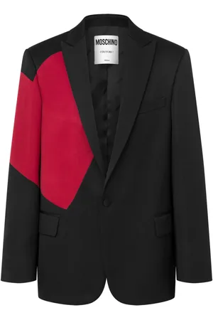 Moschino Heart-print single-breasted blazer