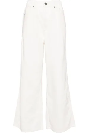 Chocoolate Mid-rise wide-leg jeans