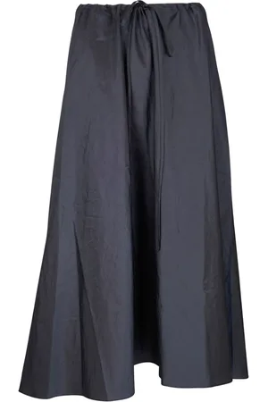 PETER COHEN Elasticated-waist silk skirt