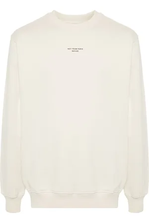 Drôle de Monsieur Slogan-print cotton sweatshirt