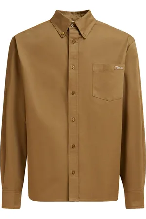 Marni Logo-embroidered cotton shirt