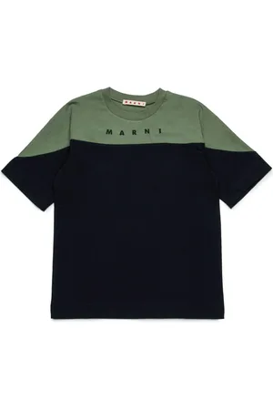 Marni Logo-print two-tone T-shirt