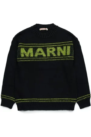 Marni Intarsia-logo knitted jumper