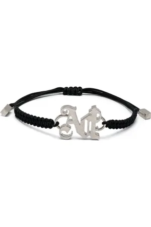 Palm Angels Logo-plaque cord bracelet