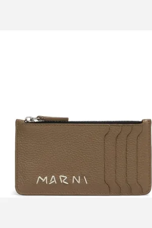 Marni Embroidered-logo cardholder