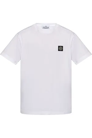 Stone Island Compass-appliqué cotton T-shirt
