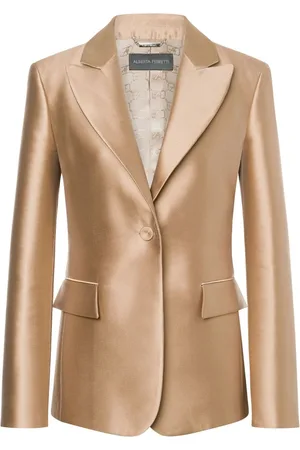 Alberta Ferretti Single-breasted satin blazer