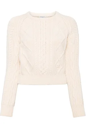 CHANEL 1990-2000s cable-knit wool jumper