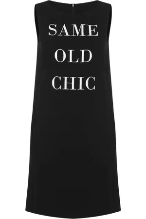 Moschino Embroidered round-neck dress