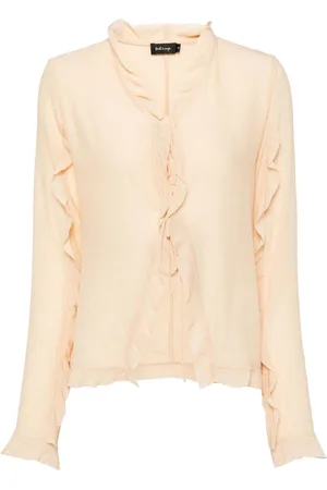 tout a coup V-neck ruffle-detail blouse