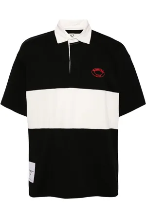 Izzue X Neighborhood striped cotton polo shirt