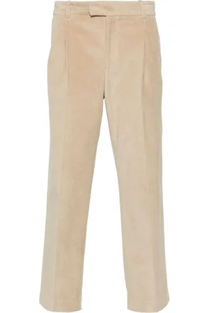 Drôle de Monsieur Pleated corduroy trousers