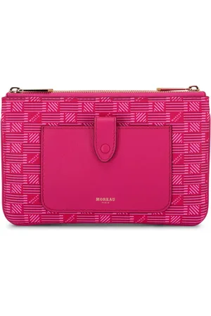 MOREAU Monogram leather crossbody bag
