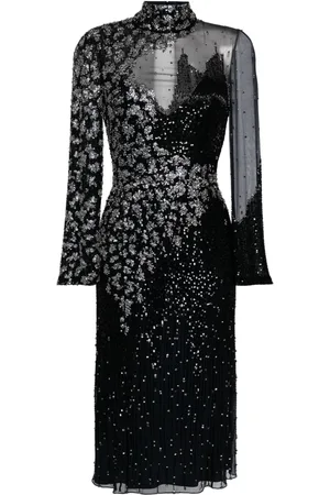 Jenny Packham Starman sequin-embellished midi dress