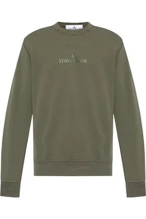 Stone Island Logo-print cotton sweatshirt