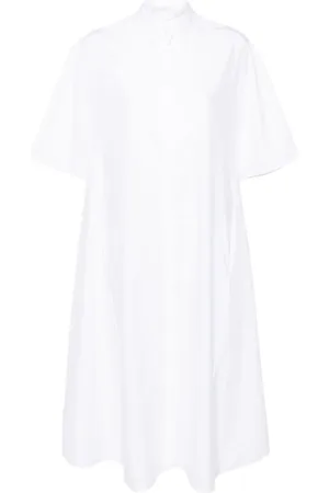 The Row A-line cotton shirt dress