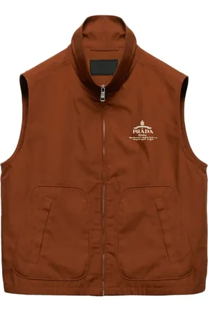 Prada Logo-print zip-up vest
