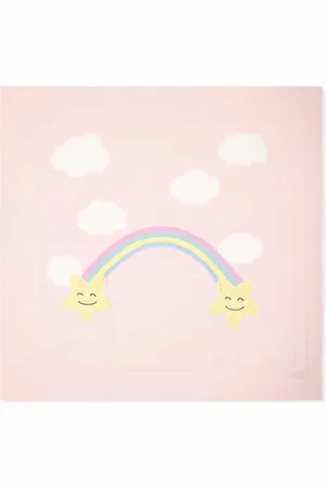 Stella McCartney Embroidered-design organic cotton blanket